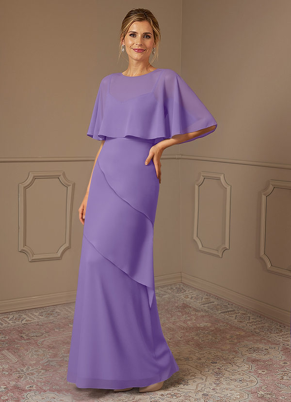 Azazie Bowie Mother of the Brides Dresses Tahiti A-Line Chiffon Dress image1