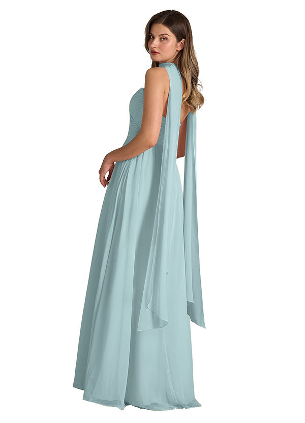 front Azazie Matching Color Chiffon Scarf