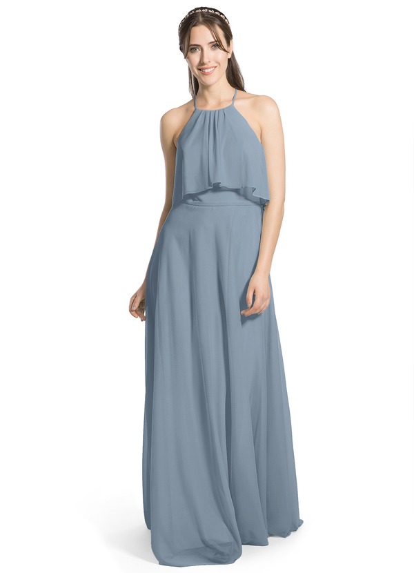 Azazie Emmalyn Bridesmaid Dress - Dusty Blue | Azazie