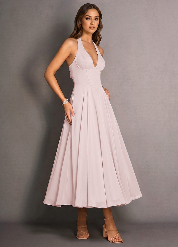 Isabeau Blushing Pink Maxi Dress image1