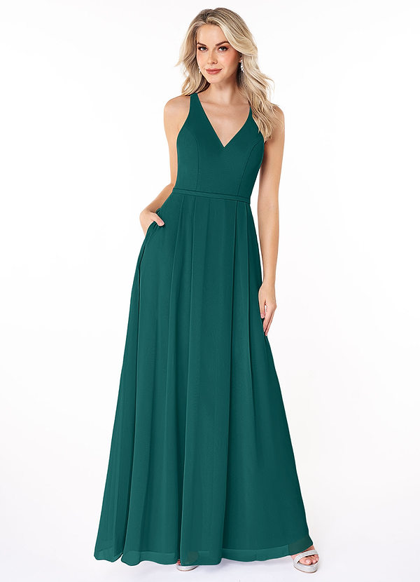 Peacock Azazie Mimi Bridesmaid Dresses | Azazie