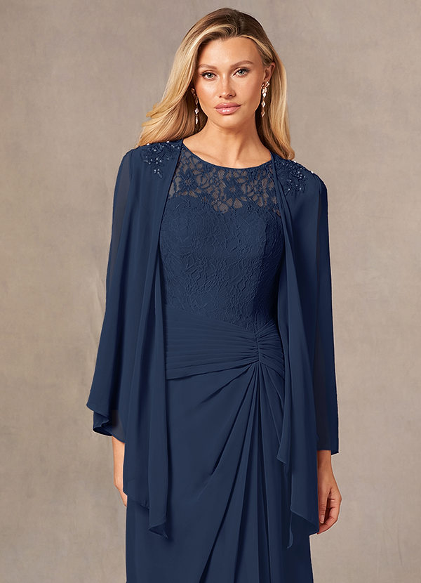 front Azazie Moxie Chiffon Wrap