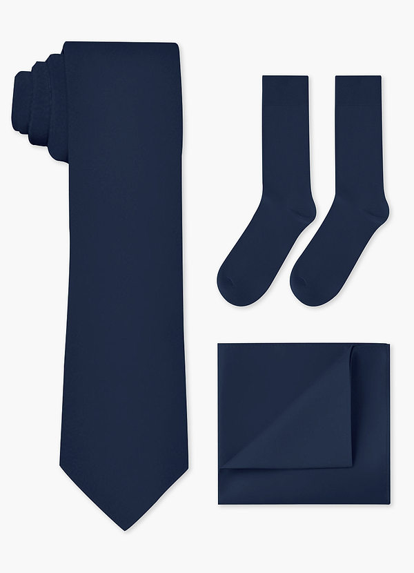 front Matching Wide Tie & Pocket Square & Socks Set