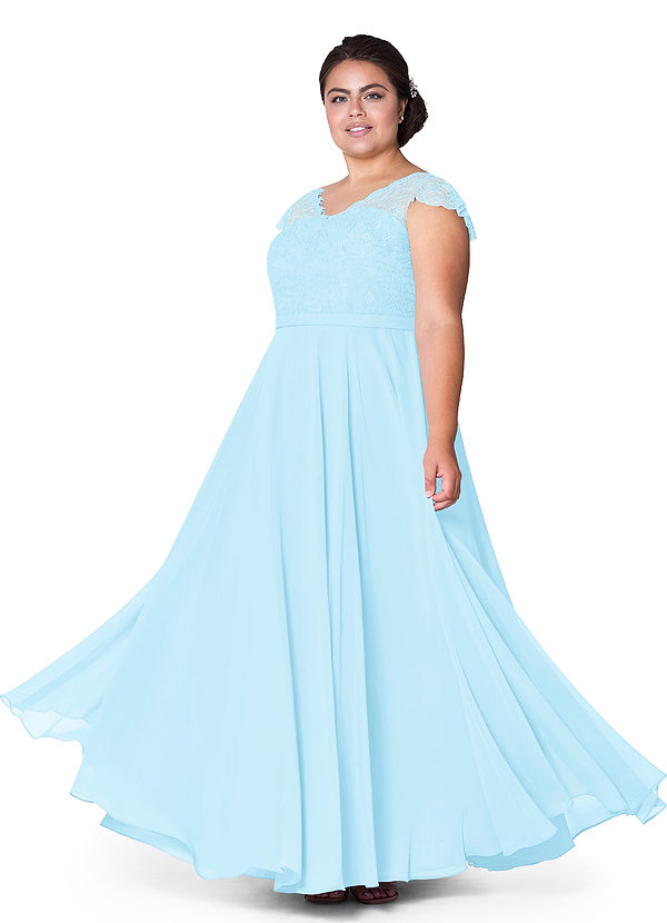  Azazie Cheryl Bridesmaid Dress  Sky Blue Azazie 