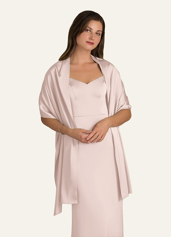 front Azazie Farblich Passender Irland-Stretch-Satin-Schal