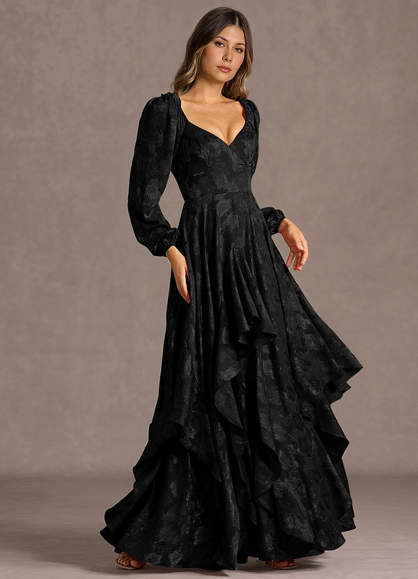 Vestido Negro Largo Milena image1