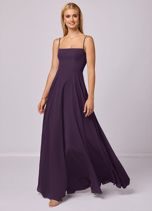Barbie ♥ Azazie Bridesmaid Dresses Plum A-Line Chiffon Dress image1