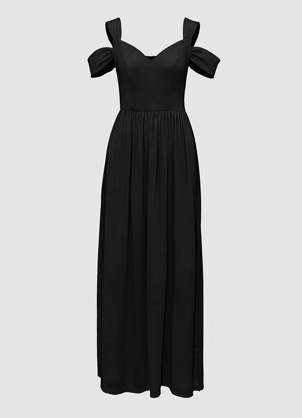 front Lenwood Black Maxi Dress