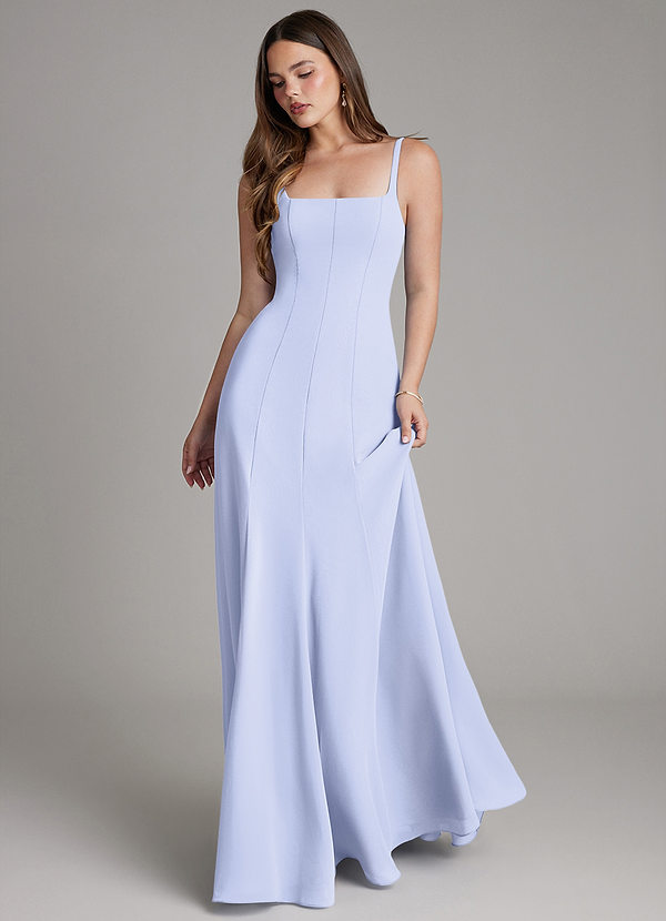 Azazie Nyla Abiti da Damigella Abito A-Line in Chiffon Scollo quadrato Lavanda image1