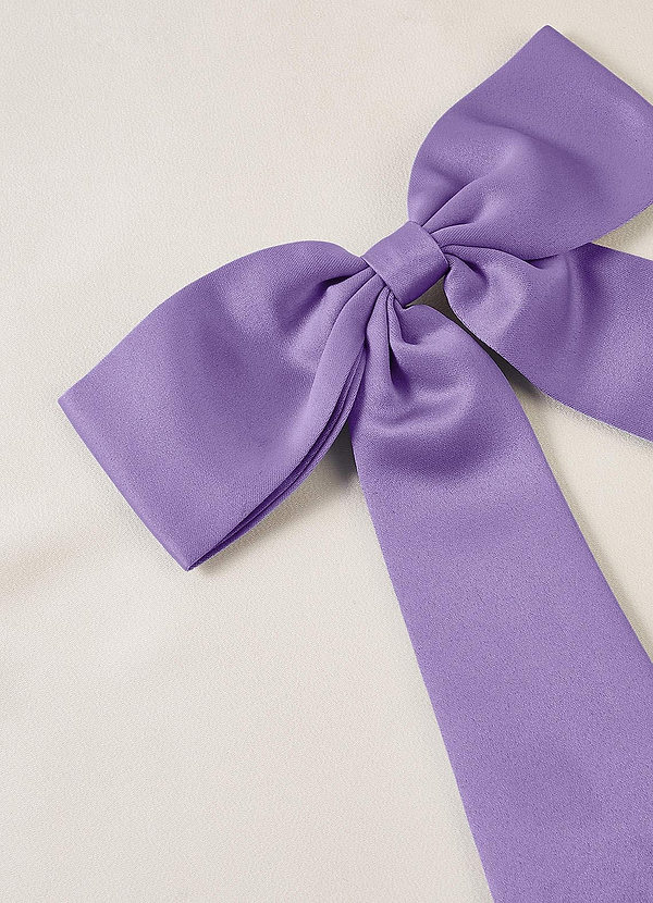 front Matching Color Bow Hair Clip