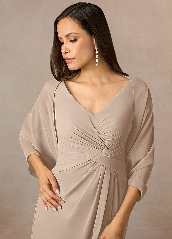 front Azazie Matching Color Sarah Chiffon Wrap