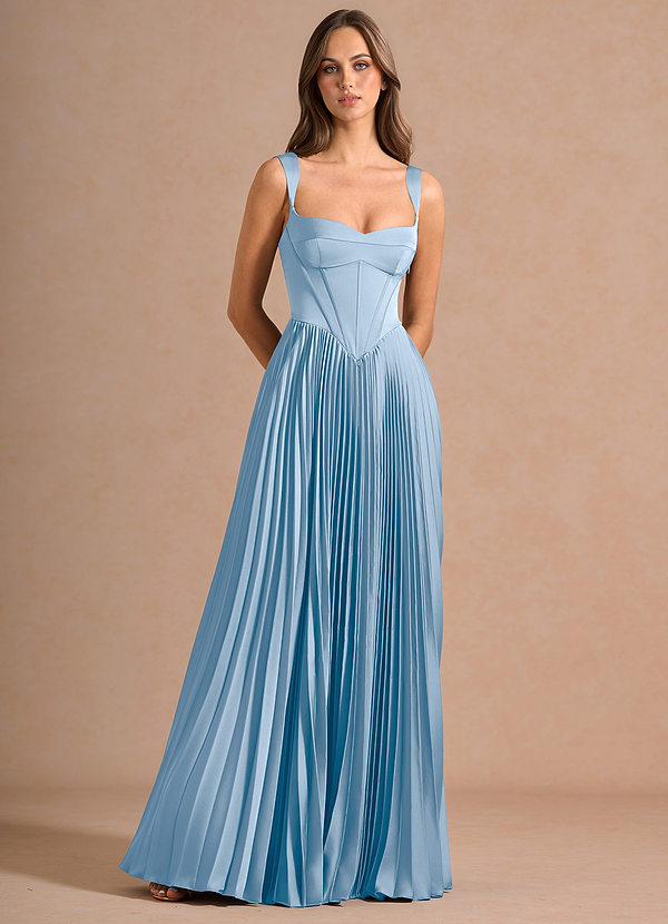 Robe Longue Bleu Brumeux Avenelle image1