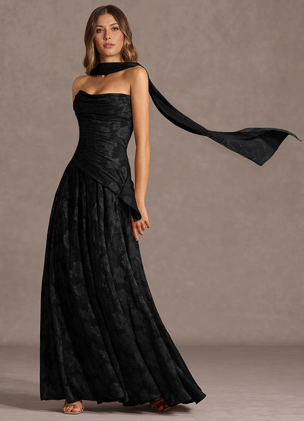 Gabriela Black Maxi Dress image1