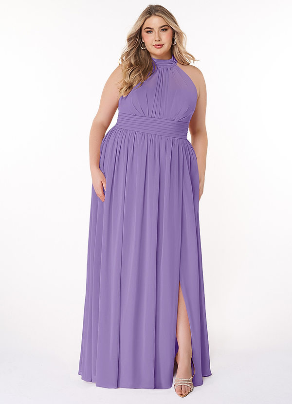 Azazie Iman Bridesmaid Dresses Tahiti A-Line A-Line Ruched Chiffon Dress image1