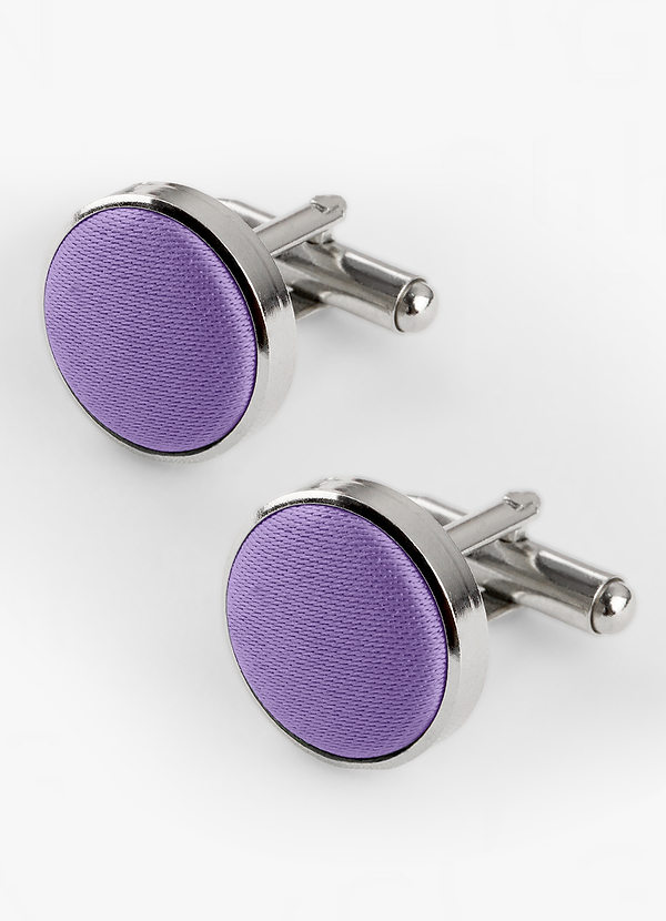 front Rounded Matte Satin Cuff Links