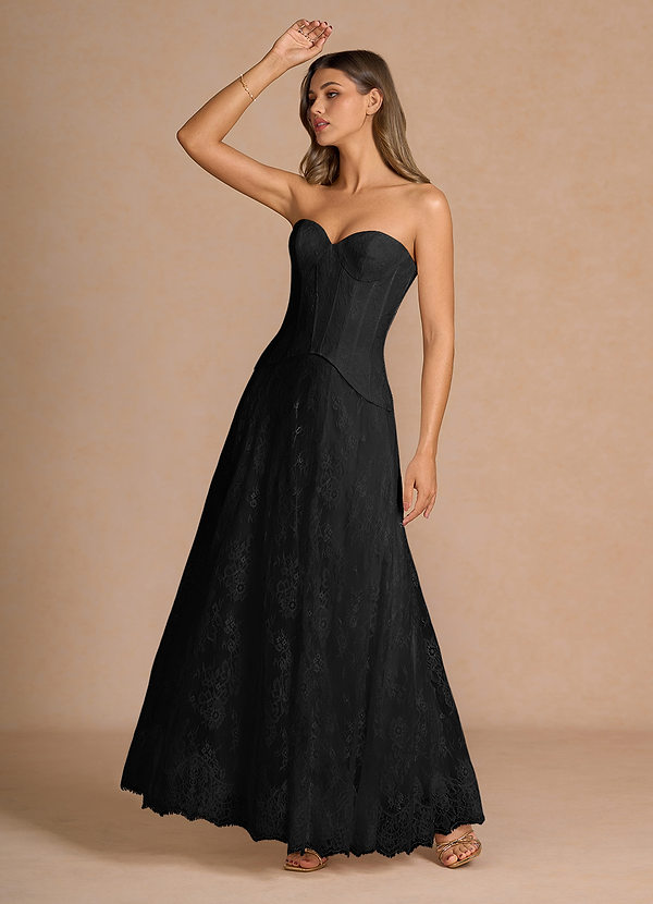 Avelyn Black Lace Two-Piece Sets image1