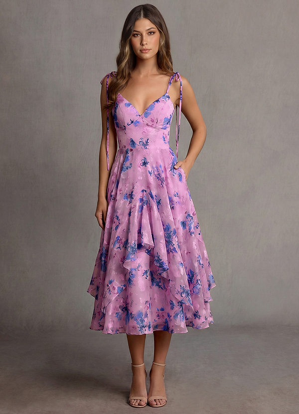 Harmony Purple Midi Dress image1