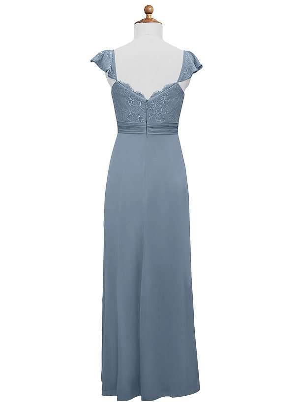 Azazie Jina A-Line Lace Floor-Length Junior Bridesmaid Dress image2