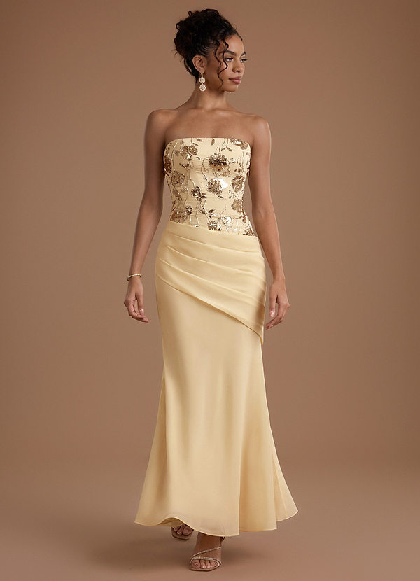 Blair Gold Sequins Maxi Dress image1