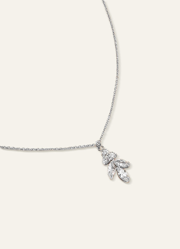 Klee-Tropfen-Halskette front