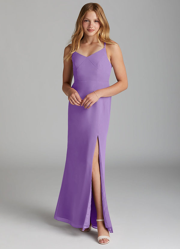 Azazie Becca Junior Tahiti Mermaid Chiffon Dress image1