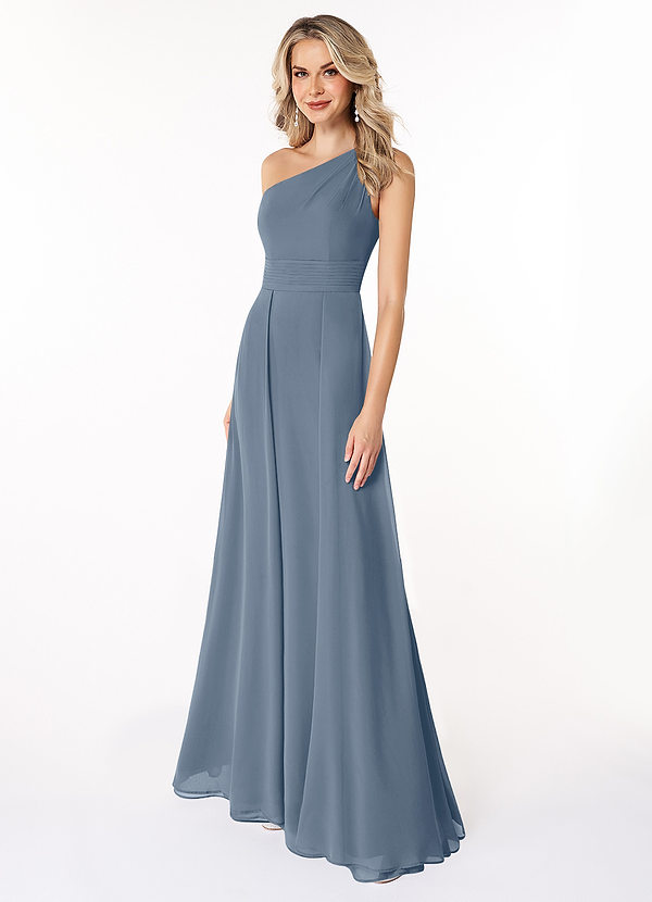 Azazie Dallas Bridesmaid Dresses Twilight A-Line One Shoulder Chiffon Dress image1