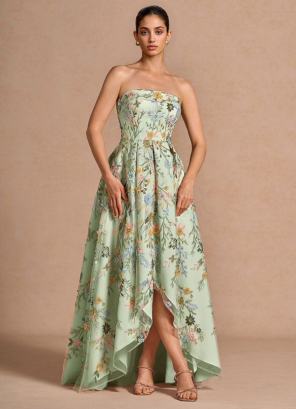 Lelia Light Green Maxi Dress image1
