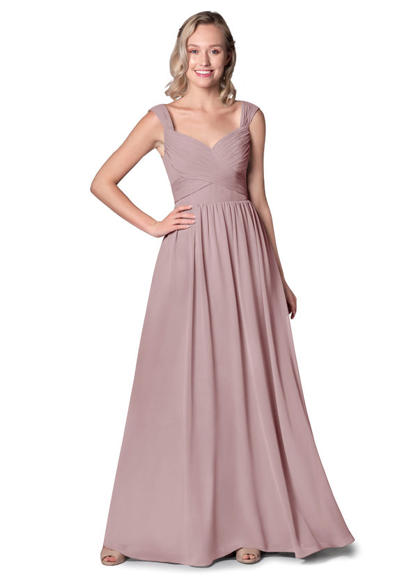  Azazie  Raine Bridesmaid  Dress  Vintage  Mauve  Azazie 