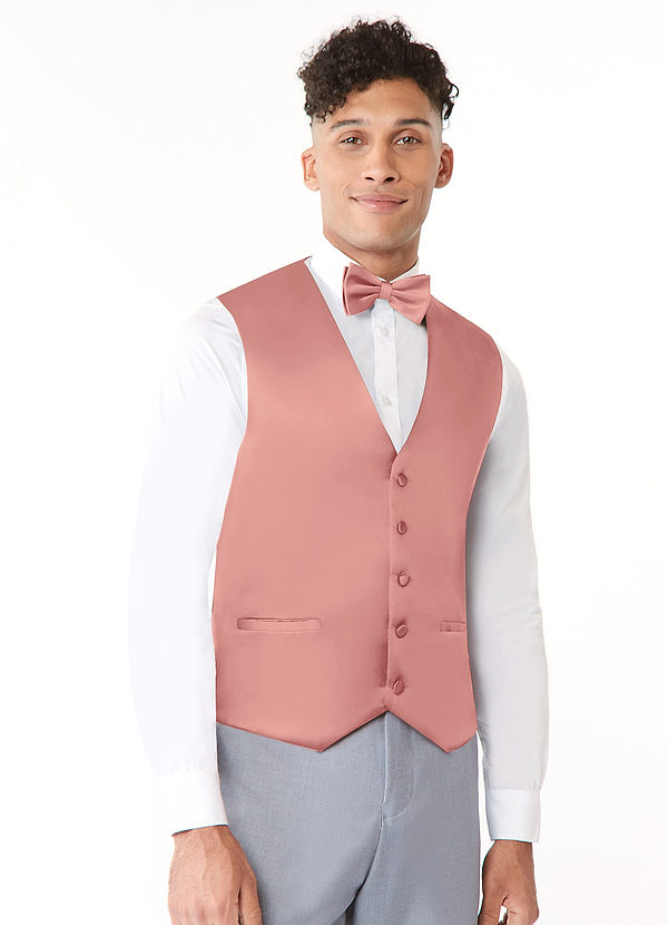 front Chaleco de satén elástico