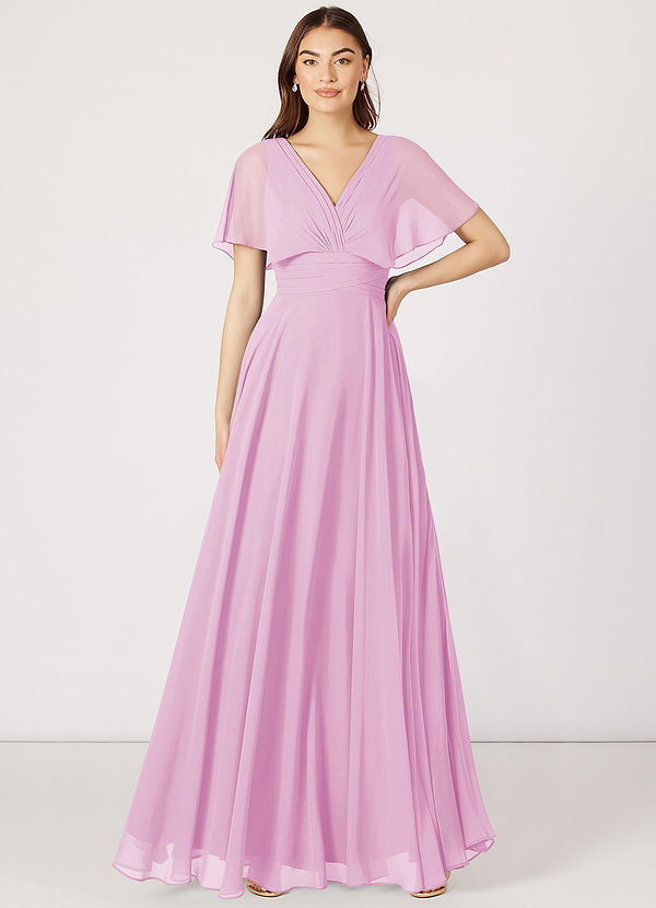 Candy Pink Azazie Pamela Bridesmaid Dresses | Azazie