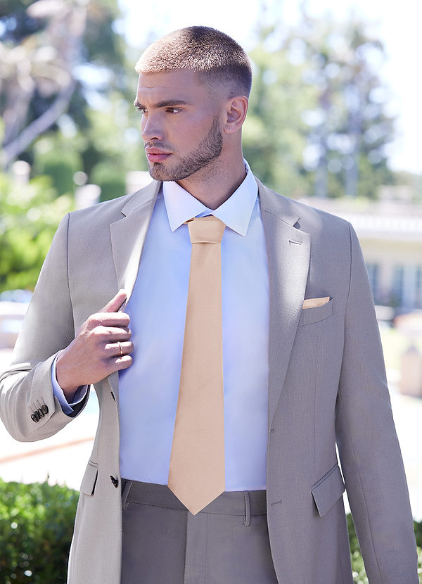 back Gentlemen's Collection Matte Satin Wide Tie