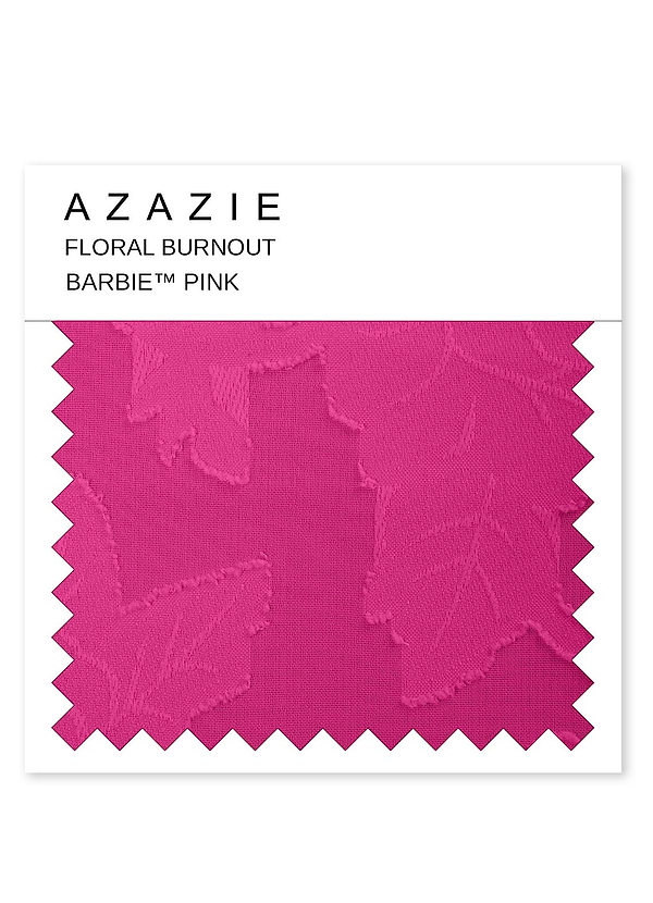 front Azazie Barbie™ Pink Floral Burnout Swatch