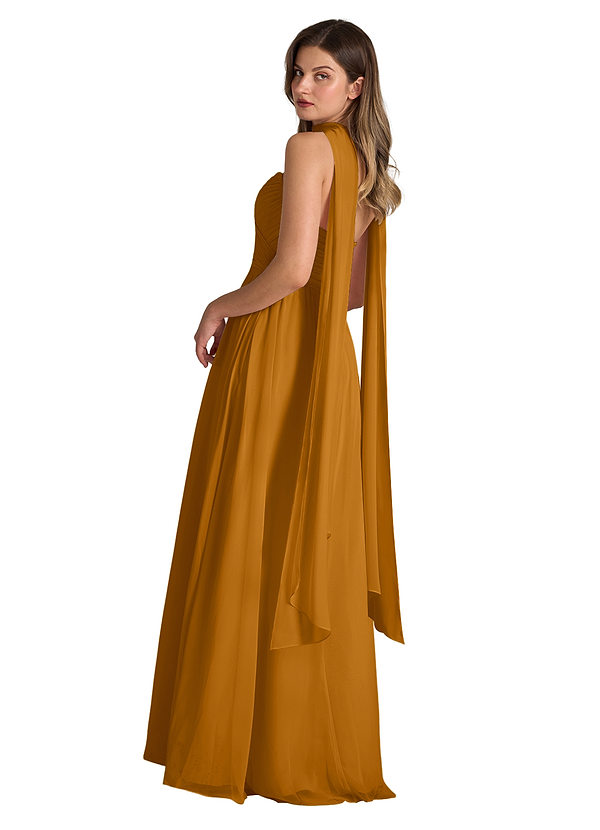 front Azazie Matching Color Chiffon Scarf