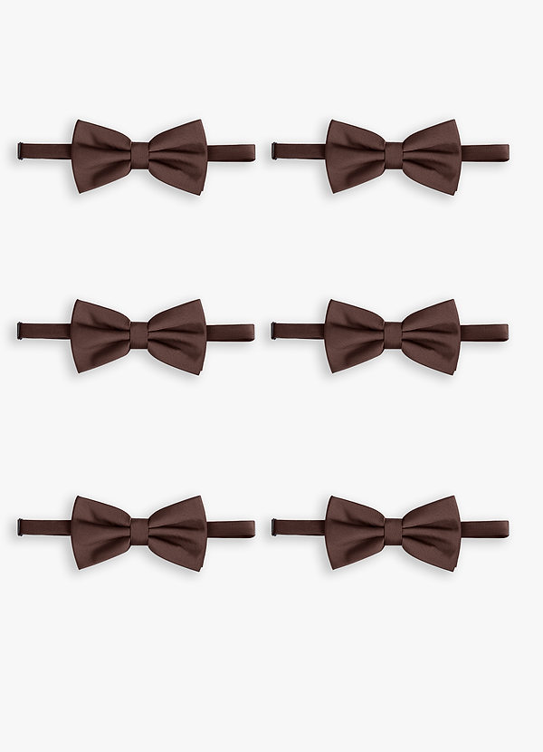 front Nœud papillon extensible en satin ajustable – Ensemble de 6 pièces