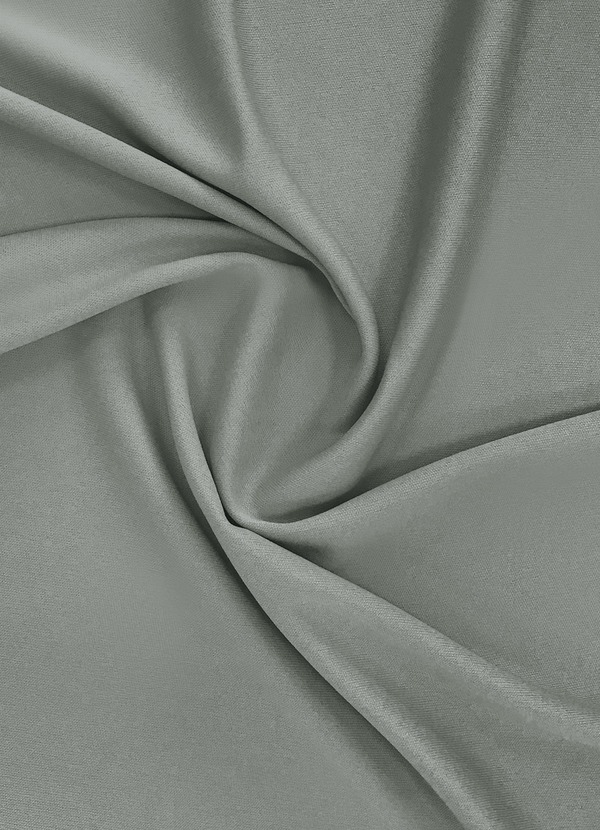 front Azazie Steel Grey Stretch Lining Fabric By the Yard