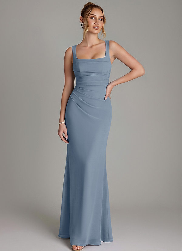 Azazie Agustina Bridesmaid Dresses Twilight Mermaid Corset Chiffon Dress image1