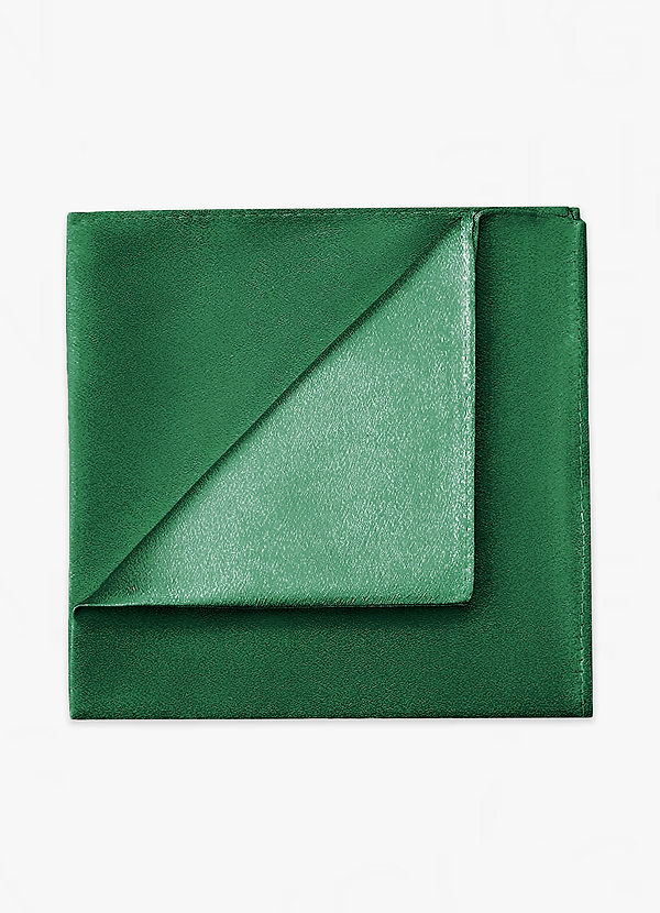 front Metallic Satin Pocket Square