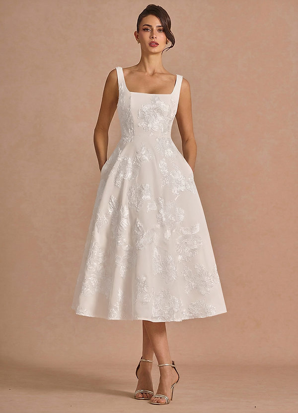 Brynn Cloud White Midi Dress image1