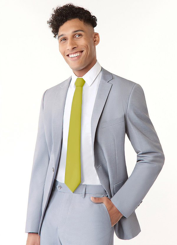 front Matte Satin Wide Tie