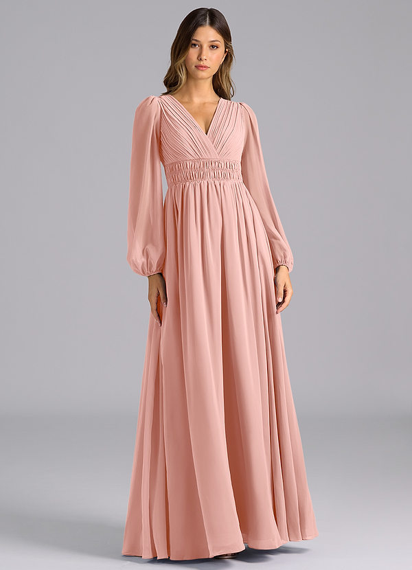 azazie rosette bridesmaid dresses Fashion Elegant Ball Gown Sweetheart Dark Blush Champagne Wedding Dres –  Vickidress