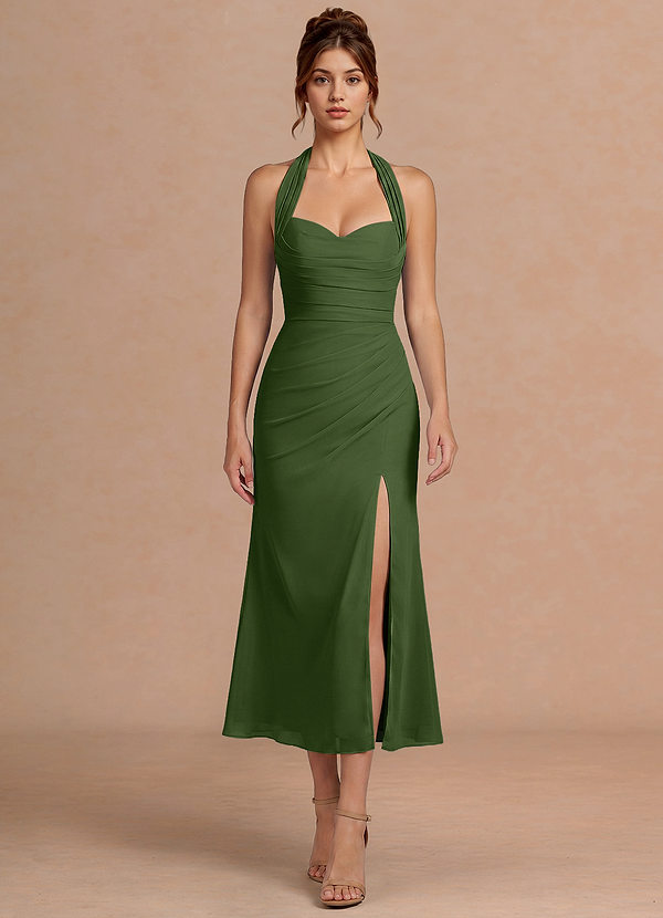 Destiny Olive Midi Dress image1