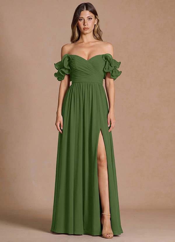 Kleid Calantha Olivgrün image1