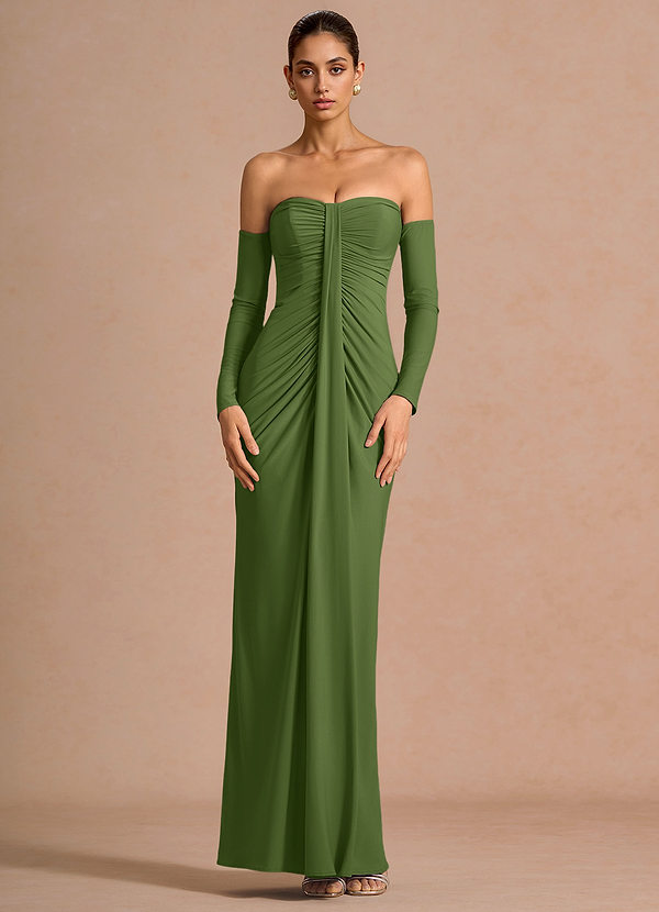 Harper Maxi Klänning Oliv image1