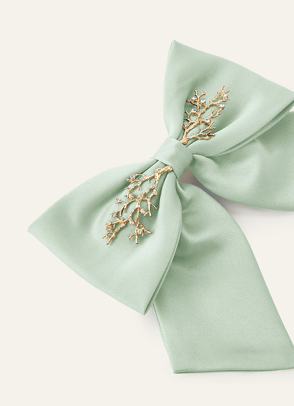 front Pinza para el pelo con lazo de rama de metal de color a juego