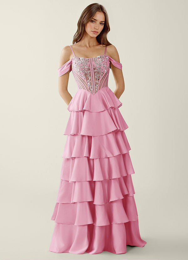 Calliope Powder Pink Sweetheart neckline Corset A-line Prom Dress image1