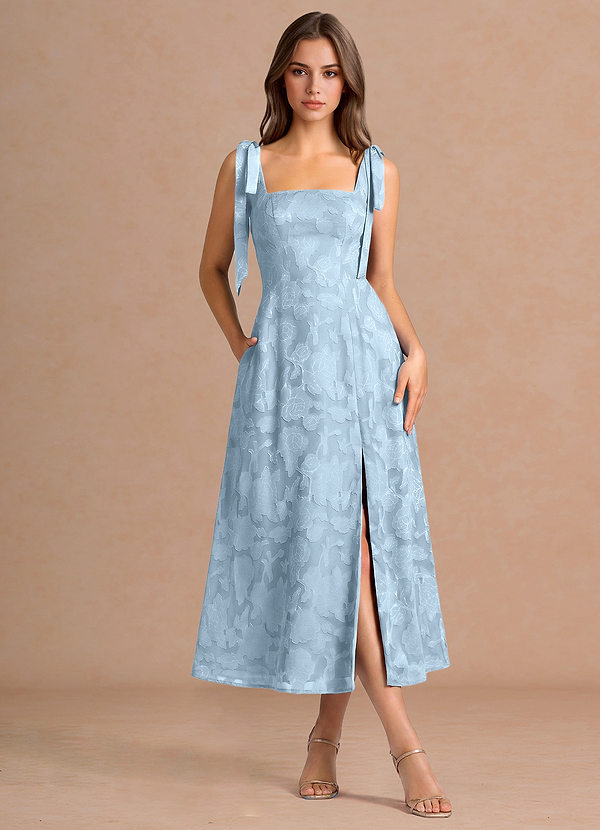 Debra Sky Blue Midi Dress image1