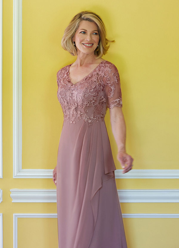 Haydie Mother of the bride or Groom Dress in dusky rose s22
