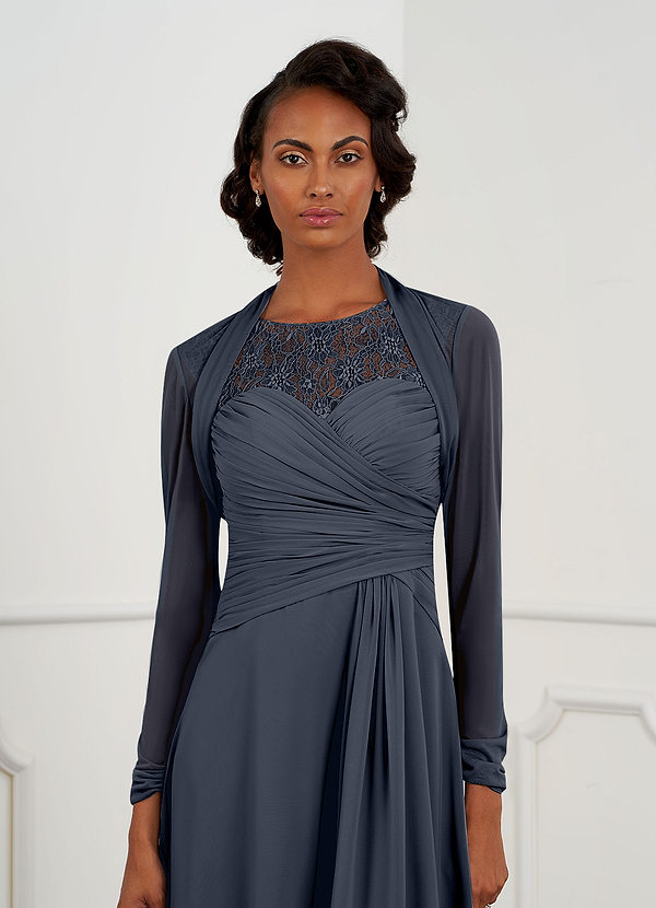 front Azazie Shyann Mesh Wrap