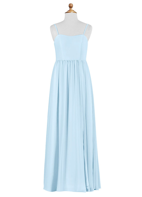 Sky Blue Azazie Evonne Junior Bridesmaid Dresses | Azazie