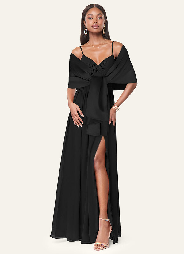 front Azazie Yhteensopiva Väri Aleena Matte Satin Shawl